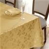 Romanstile Tovaglia 80 x 80 cm centrotavola Capodanno oro lavabile Natale quadrata lussuosa jacquard damascato impermeabile tovaglia per feste di compleanno