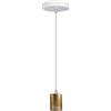 LEDSone Lampadario a sospensione a rosetta Edison E27 in oro industriale vintage per sala da pranzo, ristorante, soggiorno, camera da letto