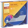 Philips Cd-Rw 80M 4-12X Slim Jb Color Cf.5