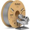 ELEGOO Filamento PLA+ 1.75mm Grigio Spazio 1KG, Filamento PLA Plus per Stampante 3D, Precisione Dimensionale +/- 0.02mm, Filamento per La Maggior Parte delle Stampanti 3D