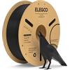 ELEGOO Filamento PLA+ 1.75mm Nero 1KG, Filamento PLA Plus per Stampante 3D, Precisione Dimensionale +/- 0.02mm, Filamento per La Maggior Parte delle Stampanti 3D