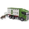 BRUDER 03548 SCANIA SUPER 560R CAMION TRASPORTO MUCCA