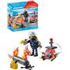 PLAYMOBIL 71826 POMPIERE CON POMPA D'ACQUA