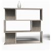 Mama Store Libreria Divisorio Modulare Versatile Minimal 3 RIPIANI - CEMENTO CHIARO 70 x 87 x 20
