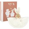 Kaloo Trapuntino Rotondo a Forma di Coniglio, Crema, Stile Vichy, Misura 24 cm, Morbido Peluche per Il Bambino, Compagno Fin dalla Nascita, Regalo di Nascita Ottime, K214019