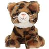 Depesche 13517 TOPModel - Gatto di Peluche con Motivo Leo, Alto Circa 16 cm con Occhi Marroni e Naso Rosa
