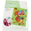 Pracht Creatives Hobby 6050-25021 Set per dipingere con diamanti, motivo scoiattolo, incl. accessori, dimensioni circa 25 x 20 cm, set per dipingere con pietre glitterate