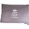 Lex & Max Lex max Keep Calm - Funda para cojín de Perro (120 x 80 x 9 cm), Color Marrón