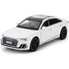 imtfzct Modellino auto 1/32 A8 con funzione audio e luce, veicolo giocattolo con funzione pullback, auto da collezione per bambini, regalo per bambini (withe)