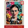 Educa - Puzzle 1000 pezzi Frida Kahlo | Puzzle arte e ritratto | Misura 48x68 cm | Include colla Fix | Per adulti 14+ (18493)