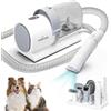 Nobleza Kit per Toelettatura e Aspirazione a Vuoto per Animali Domestici, 7 Strumenti per la Toelettatura per la Depilazione di Cani e Gatti, Tosatrice per Cani e Gatto Pelo Lungo Professionale
