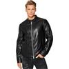 Armani Exchange Eco-Leather Blouson Bomber, Nero (Black 1200), XX-Large Uomo
