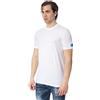 DSQUARED2 white t-shirt with light blue patch - bianco, xl