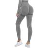 DUROFIT Leggins Donna Push up Leggings Sportivi Vita Alta con Tasche Anticellulite Pantaloni Palestra per Fitness Yoga Pant Grigio M