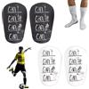 Geaanen Mini Parastinchi Calcio 2 Pezzi Parastinchi Personalizzati Calcio Accessori di Protezione per le Gambe Parastinchi Piccoli Calcio per Uomini e Donne di Tutte le Età 10×6cm(Nero*Bianco)
