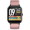 TECHMADE Smartwatch Unisex, Orologio Fitness con Contapassi, Frequenza Cardiaca, Sonno, Sport CON GPS INTEGRATO, per attività in door e out door | Android e iOS (TOTAL PINK)