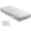 ITALYMATERASSI Materasso Singolo MED 3.1 95x190 cm in Memory Foam e Molle Insacchettate con 1 Cuscino, Alto 24 cm, Dispositivo Medico Detraibile, Made in Italy
