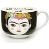 Kikkerland - Tazza da tè e da cappuccino con volti donne famose (Frida Kahlo)