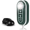 TOOMUME Cover Chiave, Guscio Chiave Adatto per Fiat 500 Punto Bravo Brava Panda Abarth Doblo Ducato Idea Linea Ulysse Tipo Lancia Ypslon Delta Musa, Custodia Chiavi Telecomando Copri Chiavi - Flip Key