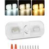 SUPAREE Luce LED Camper 12V Interno Plafoniera LED 12 Volt per Camper Plafoniera LED 12V Camper con Dimmer Interruttore 3 Colori Dimmerabile 2700K-6500K per Caravan Furgone Barca Camion Auto 1 Pezzi
