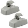 DEFIYEAR 2 staffe di ricambio per aletta parasole, colore grigio, OEM 3B0857561B, compatibile con VW Golf, Passat, Polo, Seat Skoda, clip di ricambio