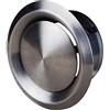 ABOUT VENT - Ø 125 mm Valvola d'aria Regolabile Tonda in Acciaio Inox - Diffusore di Mandata ed Estrazione - Griglia di Ventilazione a Parete