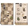 Arquiel Set di 2 Strofinacci Cucina Caffè Asciugamani Da Cucina in Microfibra Assorbente Canovacci Cucina Decorazione Regali di Vacanza per Cucina 40 cm x 60 cm
