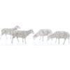 Moranduzzo 4 Pecore Assortite per Presepe da Cm 12 Scala 1:15 -Statuine Presepe Indistruttibili - Pittura Rifinita a Mano, Prodotto Ufficiale, Made in Italy, Scultore M. Landi