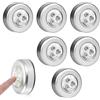 Doukesh 6 Pezzi Luce Adesiva a Batteria Touch Luci LED Luce Armadio Senza Fili Luci Armadio LED a Batteria per Scale Corridoi Camera