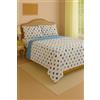 Corredocasa Completo Letto Lenzuola in Pile Coral Soffice Caldo Top QUALITA' Made in Italy- Set Sotto Sopra e Federe Fantasia Super Extra Morbido per un Caldo Inverno - Piazza e Mezza, Pois