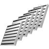 Generic Filtro antigrasso in acciaio inox per cappa aspirante per cucine commerciali, confezione da 6 (44,5 x 44,5 x 4,5 cm)