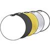 NEEWER 32 pollici/80 cm riflettore luce 5 in 1 pieghevole Multi Disc con custodia, traslucido, argento, oro, bianco e nero, per studio fotografia illuminazione e illuminazione esterna