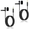 SPTSSWET Microfono Lavalier per trasmettitore wireless DJI Mic 2, per Rode Wireless GO II 2/Wireless Pro, microfono a condensatore omnidirezionale con clip per palcoscenico YouTube Live Streaming, TRS