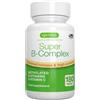 Igennus Healthcare Nutrition Super B - Vitamina B Complex, Complesso B Metilato, B1,B2,B3,B5 B6,B12 Metilcobalamina, 180 Compresse Vegane, Alto Assorbimento e Rilascio Prolungato, Metilfolato, Biotina e Vitamina C - Igennus