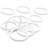 cyclingcolors 10x Anello in Plastica per Tendaggi Doccia Finestra Porta Tenda Bianco Decorazione Casa, Ø30mm