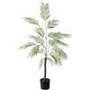 Zstar Palma artificiale, 120 cm, grande palma artificiale in vaso, piante da interno, decorazione angolare per soggiorno, ufficio, terrazza, verde