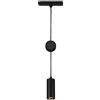 BRILONER - Sistema a binario Luxtrail LED a sospensione, bianco caldo, regolabile in altezza, accessori, luce a binario, plafoniera, 130x1200x42 mm (LxHxP), nero