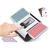 OBLITZON Mischia Carte Automatico, Mescolatore Carte da Gioco Elettrico per 1-2 Mazzi modalità Auto e Manuale Batteria Ricaricabile Basso Rumore per Poker Uno Skip-Bo Phase 10 Texas Hold'em Blackjack