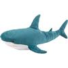 DongAi Cuscino in peluche a forma di squalo gigante, 79,8 cm, super morbido