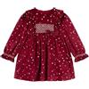 Mayoral Vestito Velluto per Bimba Amarena 18 Mesi (86cm)