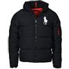 Polo Ralph Lauren Big Pony - Piumino con cappuccio, da uomo - Nero - M