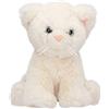 Depesche 13516 TOPModel-Gatto di Peluche Bianco, Alto Circa 16 cm con Occhi Blu e Naso Rosa, Multicolore, One Size