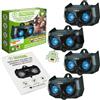 ISOTRONIC Dissuasore per animali a energia solare con luce blu, contro animali selvatici come procioni, cervi, volpi, cinghiali e molto altro ancora. Efficace difesa per animali con luce LED blu, 4