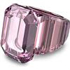 Swarovski Anello cocktail Lucent, Taglio ottagonale, Rosa