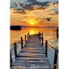 EOBROMD 5D Diamond Painting Kit Tramonto, Paesaggio Pittura Diamante FAI DA TE, Diamond Painting Adulti, Strass Ricamo a Punto Croce Painting per Decorazione Casa 30x40 cm