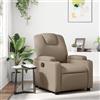 Gecheer Poltrona,Relax Reclinabile,da TV,in Similpelle,Cappuccino,con Poggiapiedi,74x88x97 cm,Poltrona da TV,Poltrona Relax,Poltrona Reclinabile,Poltrona in Ecopelle,Poltrona in Pelle Artificiale