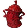leryveo Tanister con atteggiamento | Vaso Grande in Ceramica con Coperchio | Simpatico Barattolo per Alimenti con Coperchio ermetico per Cucina caffè, tè, Zucchero, spezie e Decorazioni Halloween