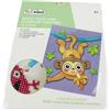 Pracht Creatives Hobby 6050-25051 Set per dipingere con i diamanti, motivo scimmia, incl. accessori, dimensioni circa 25 x 20 cm, set per dipingere con pietre glitterate