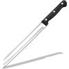 Parence.- Coltello da Pane/Coltello da Cucina in Acciaio Inox con Bordo Seghettato e Manico Ergonomico -20 cm, Colori Assortiti