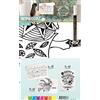 SECURIT - Set di 3 Stencil Halloween - Pennarello a Gesso Liquido Incluso | Stencil Riutilizzabili - Trasparente - Per Scritte e Decorazioni - Casa e Ristorazione
